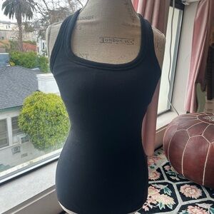 ALO Yoga Black Ribbed Tank Top